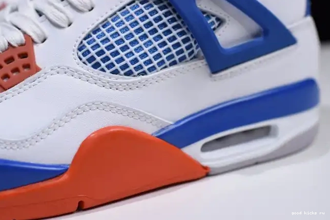 Cheap 4 Bright Jordan White Crimson-Royal Blue Air 308497-171 0626